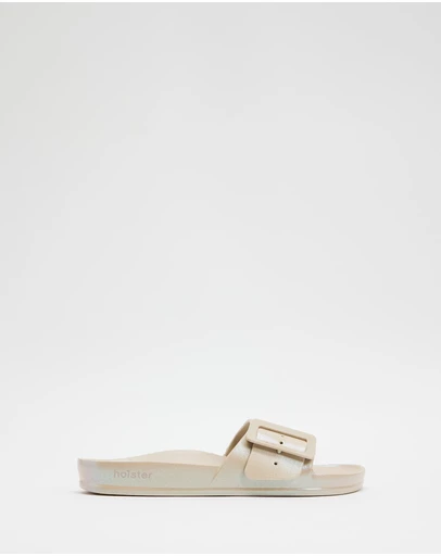 Holster - Solace EVA Slides - Sand Metallic - Women's