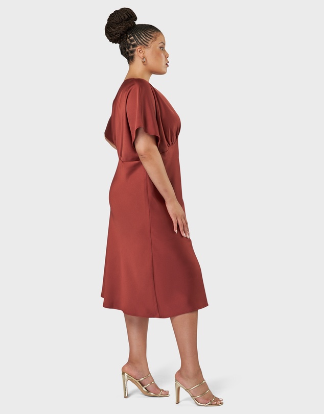 Pink Dusk by Curve Project - Wanting More Midi Dress
