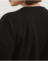 Atmos&Here Curvy - Sasha Waffle SS Tee