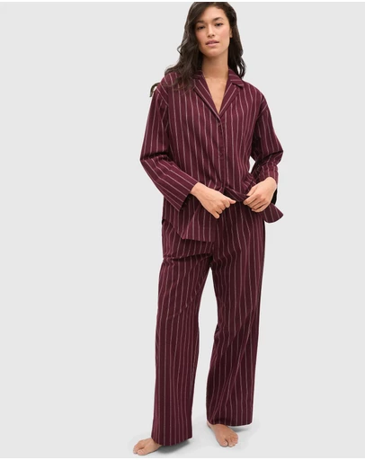 Seed Heritage - Flannelette Shirt and Pant PJ Set