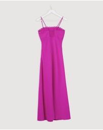 Revibe - Repaired BY JOHNNY. Denise Bias Midi Dress - AU 8