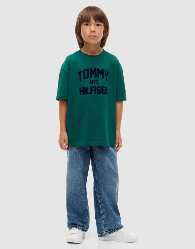 Tommy Hilfiger - Logo Jersey Crew Neck T-Shirt - Teens