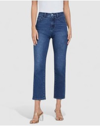 GUESS - Jeannie High-Rise Straight Jeans