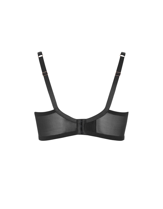 City Chic - Plus size Helena Demi Bra - black