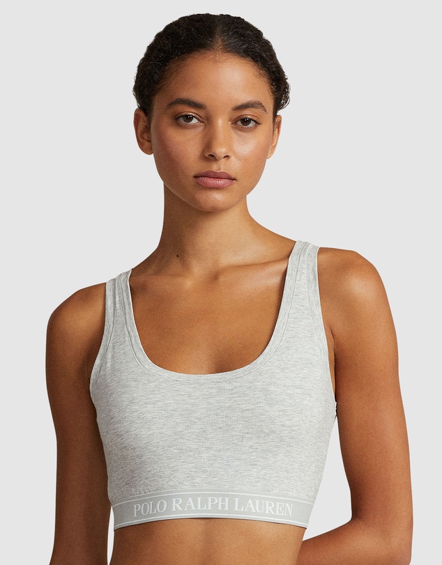 Polo Ralph Lauren - Polo Essentials Cotton Blend Cropped Tank Top Bra