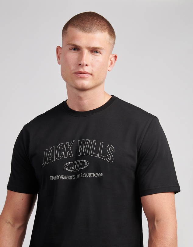 Jack Wills - Dystopia Stitch Graphic T-Shirt
