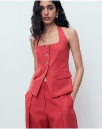 M.N.G - Linen Suit Waistcoat