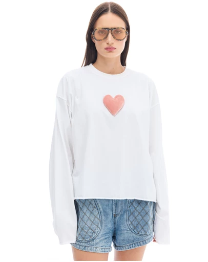THE TALES - We Love Velvet Heart Long Sleeve Tee