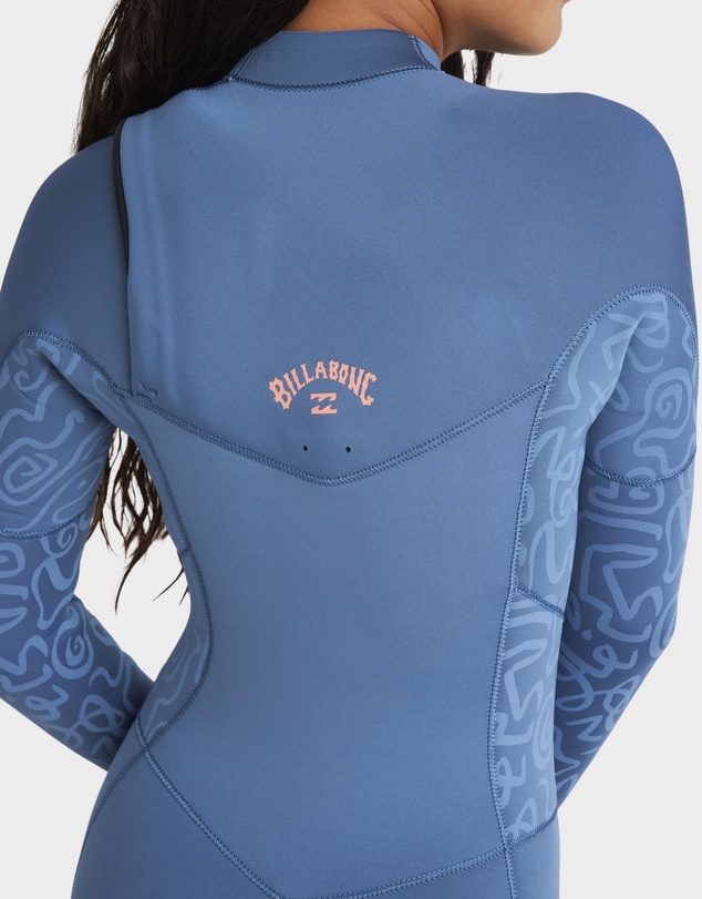Billabong - Girls 8 to 14 4/3mm Synergy Natural Chest Zip Wetsuit