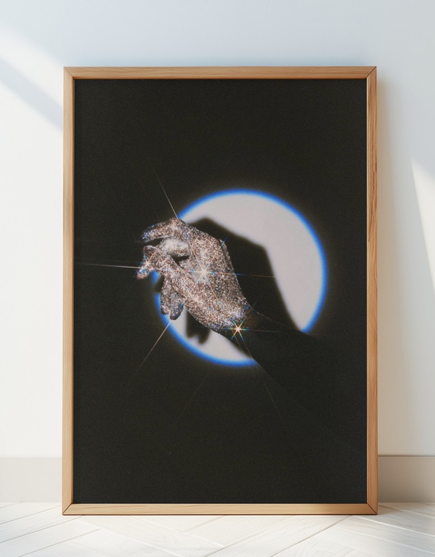 Olive et Oriel - Glitter Hand by Samantha Hearn Art Print