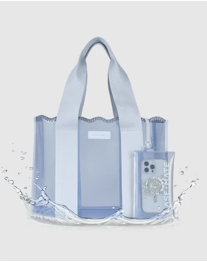 Case-Mate - Case-Mate Carolina Blue Crochet Wave Tote w/ Phone Pouch