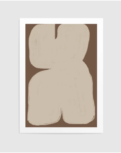 Olive et Oriel - Shape Geometric Art by The Miuus Studio Art Print