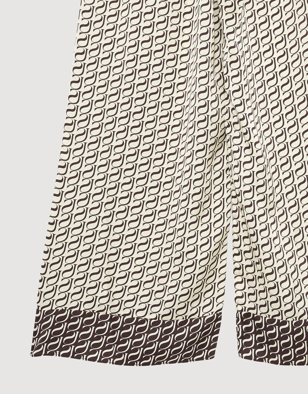 Revibe - Repaired Shona Joy Monogram Contrast Pants - AU 10