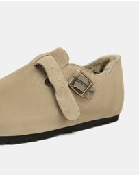 EVERAU - EverAU Ugg Hazora Cow Suede Upper Loafer Oxfords Flats
