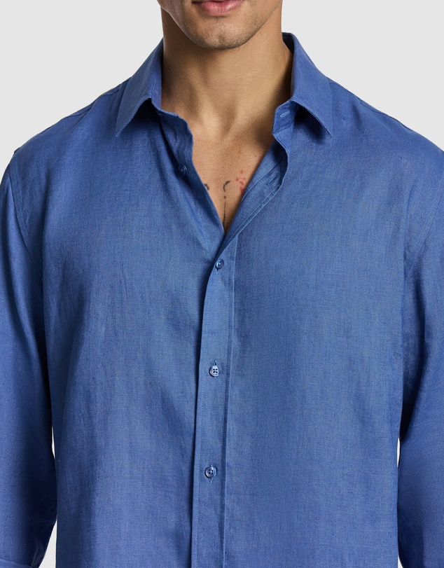yd. - West Hampton Pure Linen Shirt