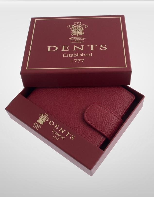 DENTS - Beauley RFID Bifold Press Stud Leather Wallet w/ Coin Pocket