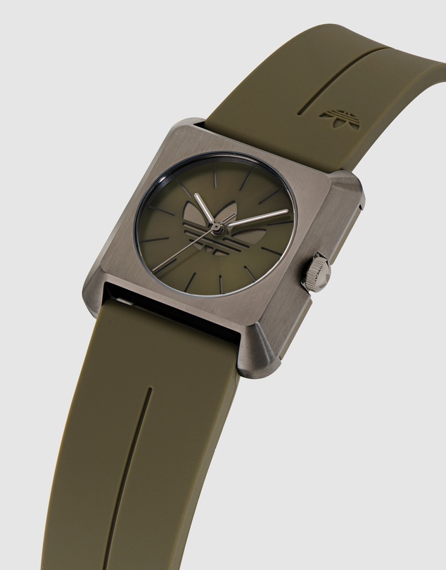 adidas Originals - Retro Pop Four 32mm Green Silicone Strap Watch
