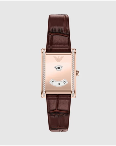 Emporio Armani - Brown Analogue Watch