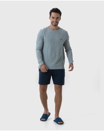 Coast Clothing - Mens Grey Marle Waffle Top