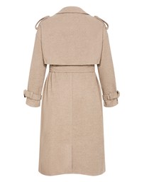 City Chic - Plus size Nadia Trench - caramel