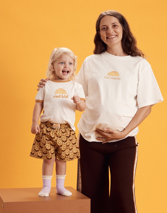 Banabae - Rad Mama Classic Organic Cotton Longline Tee - Natural