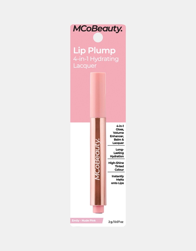 MCoBeauty - Lip Plump 4-in-1 Hydrating Lacquer - Emily (Nude Pink)