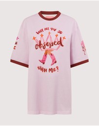 SMWR. by The Somewhere Co - Leo Astrology Oversized Tee