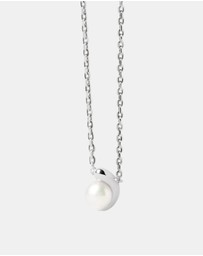 PDPAOLA - La Perla Solitary Silver Necklace