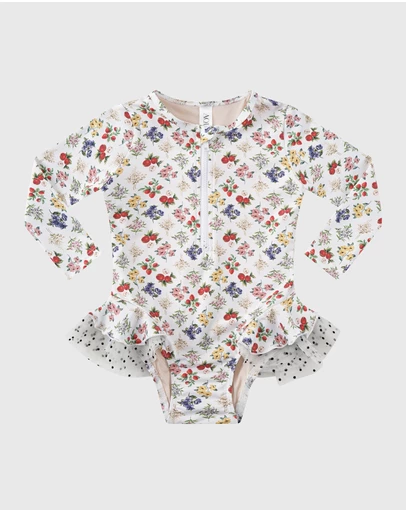 Aqua Blu Kids - Petit Four Long Sleeve One Piece - Babies