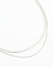 Lovisa - Waterproof Stainless Steel Chain Layered Necklace