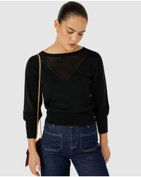 SACHA DRAKE - Chloe 3/4 Sleeve Knit Top