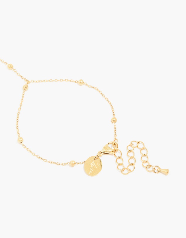 Lovisa - Waterproof Gold Plated Stainless Steel Ball Detail Hand Chain