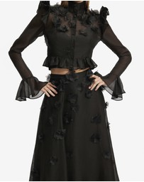 LEO LIN - Leila Petal Midi Skirt