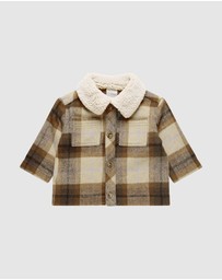 Kynd Baby - Gingham Shacket in Multi Check