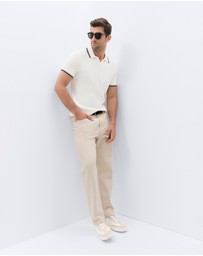 UNISON - Tipped Knit Polo