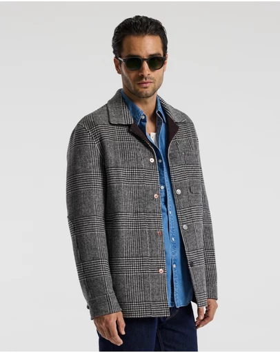Calibre - Double Faced Wool Shirt Jacket Black