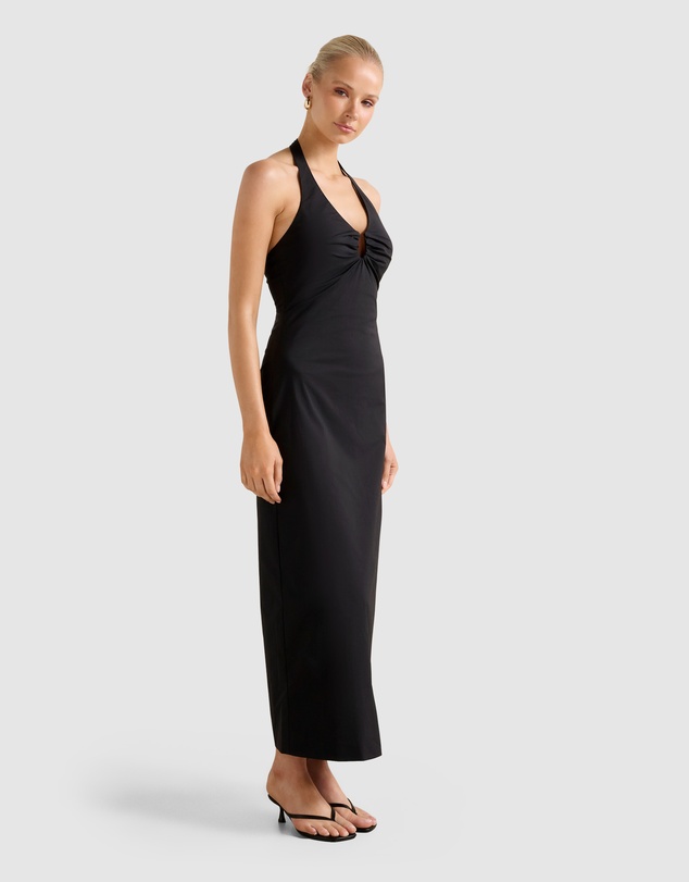 Forever New - Tia Stretch Cotton Halter Neck Midi Dress
