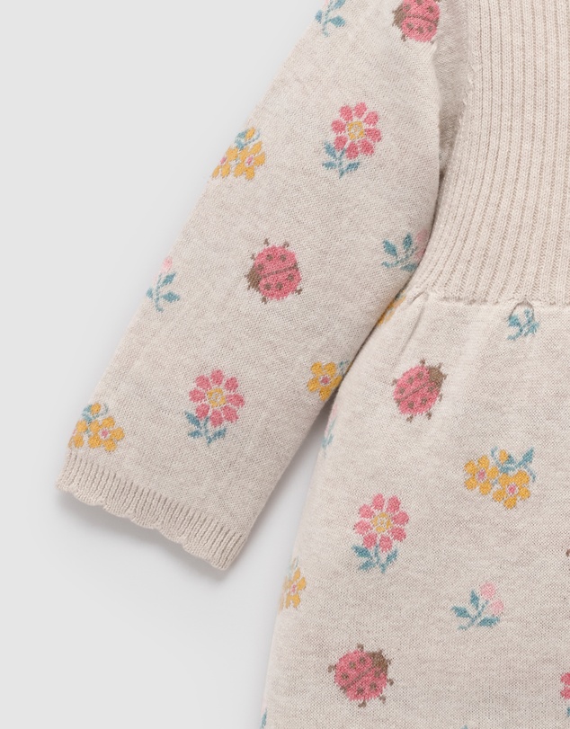 Purebaby - Ladybird Knitted Dress -Kids-Babies