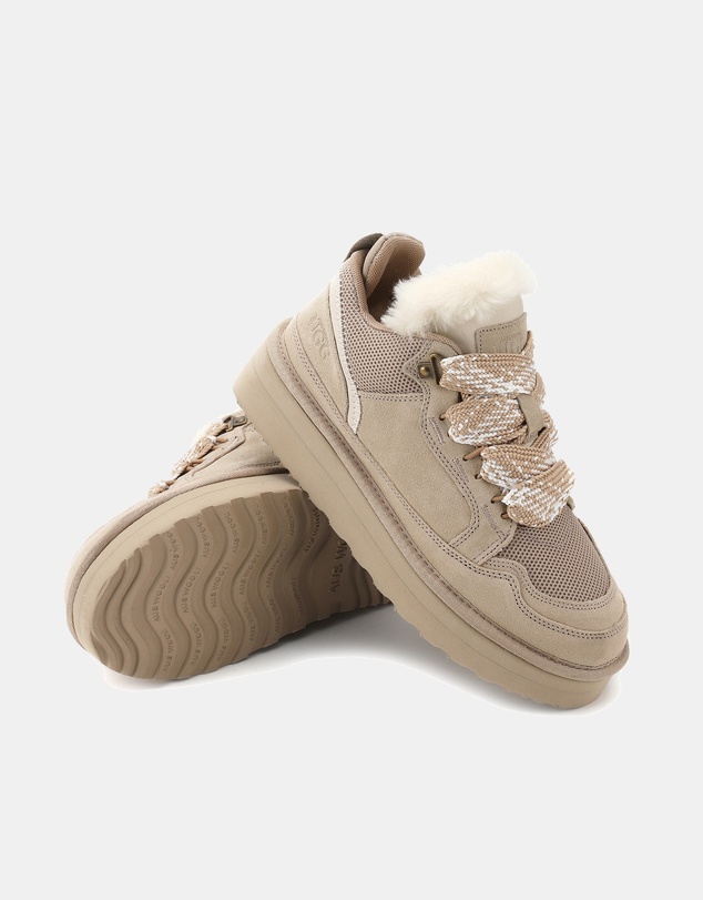 AusWooli Ugg Boots - Hamilton Sheepskin Wool Urban Chic Lace Sneakers