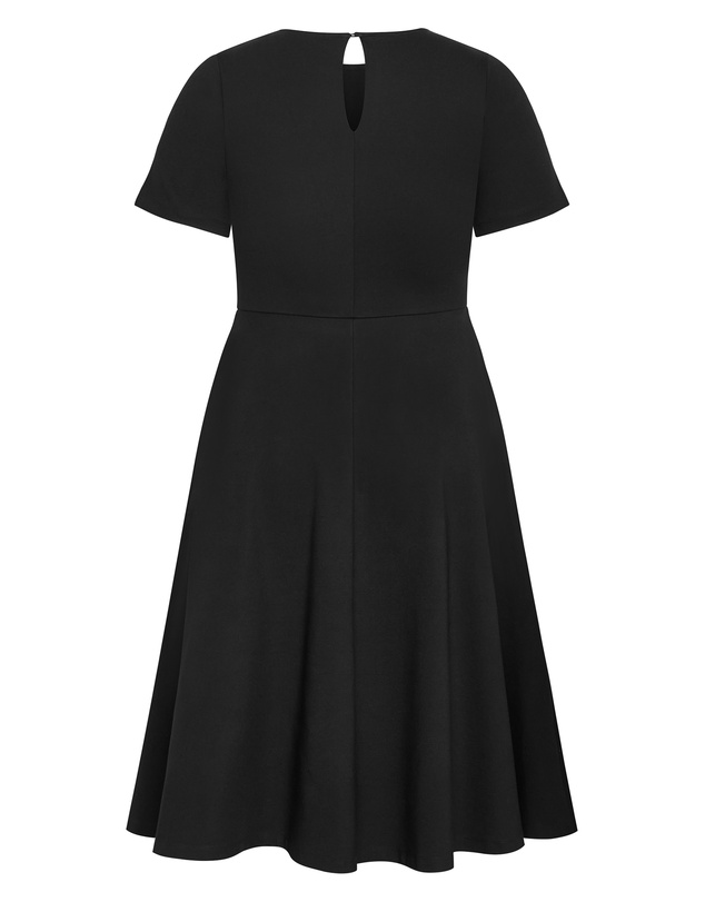City Chic - Cariline Midi Skater Dress