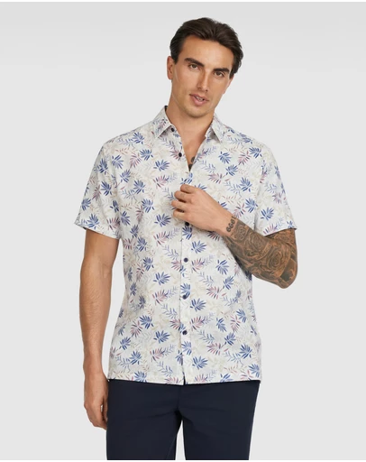 Tarocash - Garret Linen Leaf Shirt