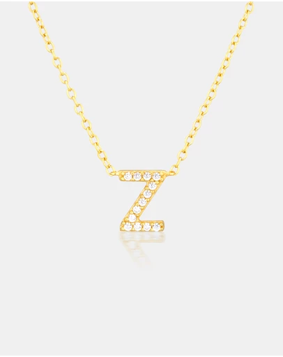 The Silver Collective - A-Z Letter Necklace - Z