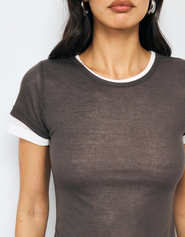 AERE - Ella Double Layered T-Shirt