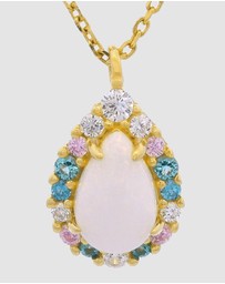 Georgini - GEORGINI WISTERIA CREATED OPAL FLORIBUNDA PENDANT GOLD
