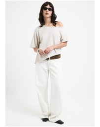 Subtitled - Asymmetric Knit Top