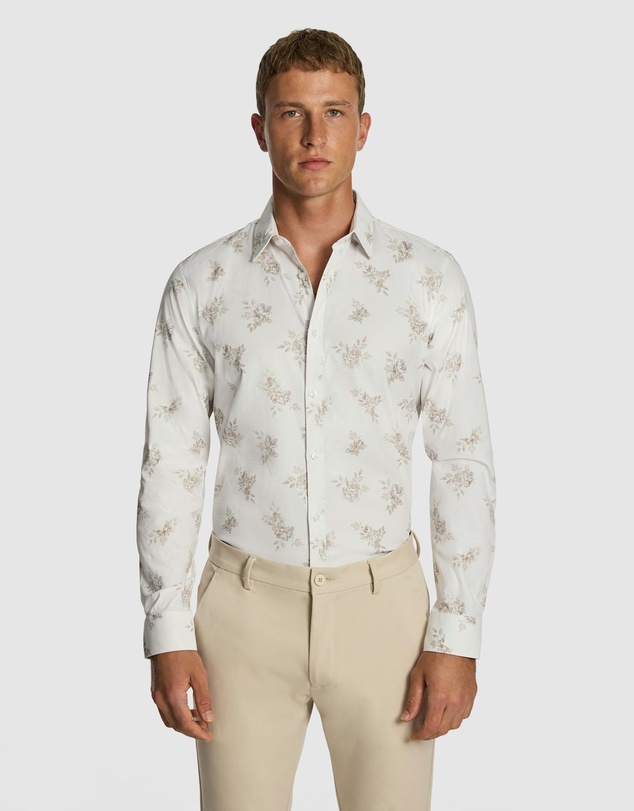 yd. - Cortina Slim Floral Shirt