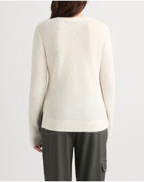 David Lawrence - Moss Stitch Knit Jumper