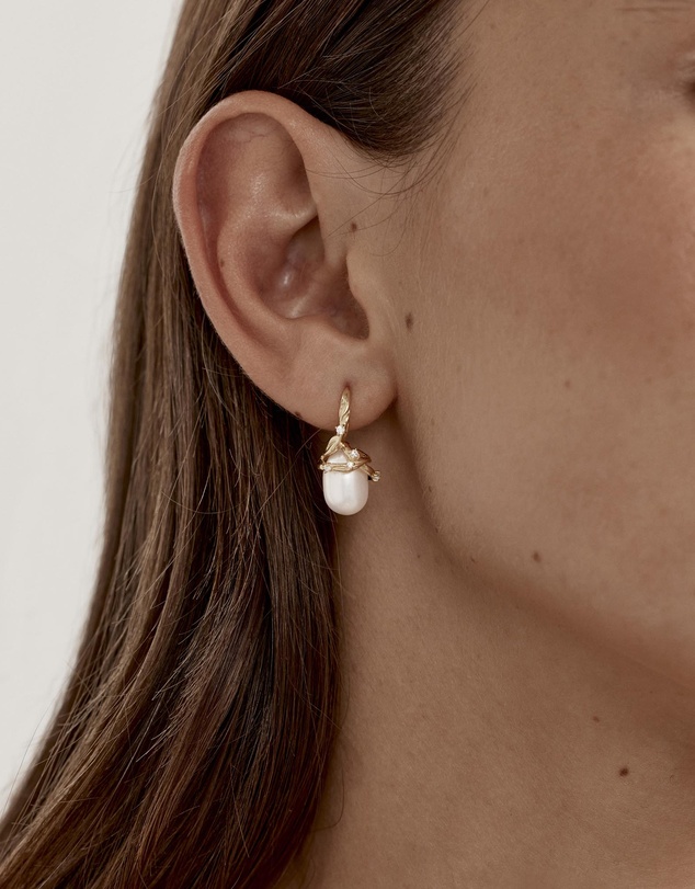 By Charlotte - Dive Into Serenity Pearl Earrings