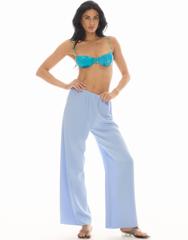 THE TALES - Waterfall Waist Satin Pants