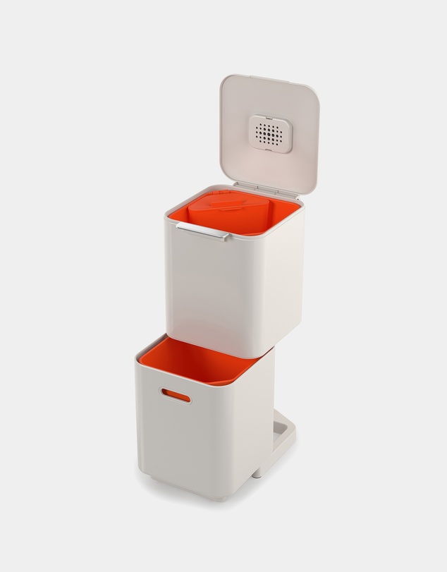 Joseph Joseph - Totem Compact 40L Waste Separation & Recycling Unit (Stone)